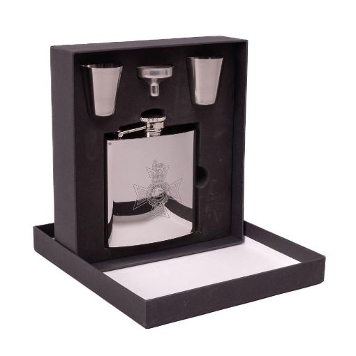 Picture of Light Dragoons Metal Hip Flask - 6oz with Filler & 2 Cups
