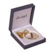 Picture of Full Hunter Pocket Watch with Light Dragoons Cap Badge, Chain - GP - Quartz Battery