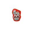 Picture of Light Dragoons Mess Dress King's Cypher Badge - Silver on Scarlet - Tudor Crown