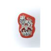 Picture of The Light Dragoons Mess Dress - Kings Cypher Badge - Silver on Scarlet - Tudor Crown