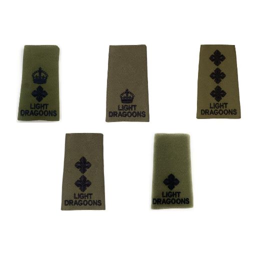 Picture of The Light Dragoons Rank Slide - Olive - Comm. Officers